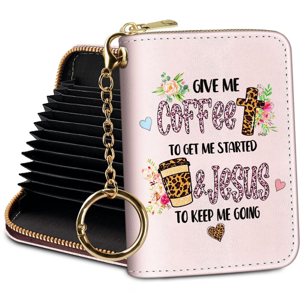 6822 Credit Card Holder RFID Wallet, Coffee Card Holder Wallet